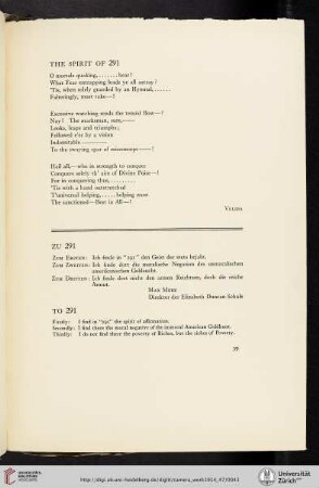 The Spirit of 291 [poem]