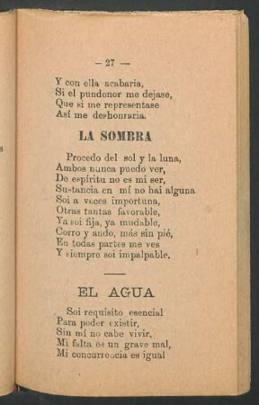 El agua