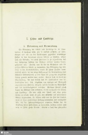 I. Lehns- und Landfolge