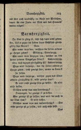 Barmherzigkeit.