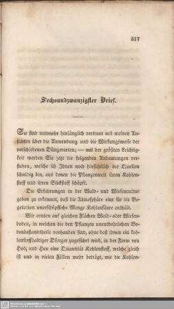 Sechsundzwanzigster Brief.