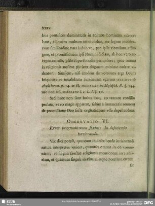 Observatio VI. Error pragmaticorum sextus: In definiendo iureiurando