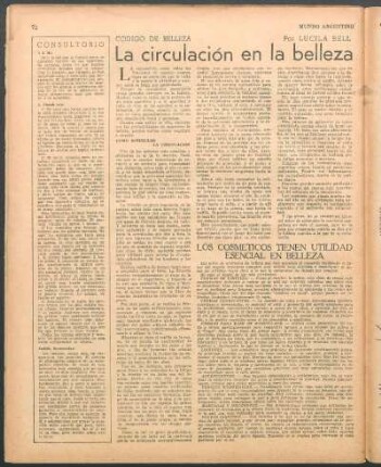 La circulación en la belleza : Código de belleza