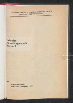 1976: Klasse 7
