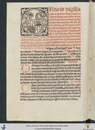 Ordo in vigilia pasce.