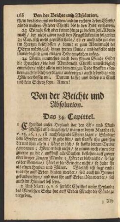 Von der Beichte und Absolution.