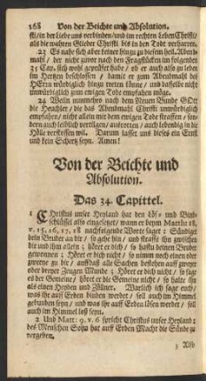 Von der Beichte und Absolution.