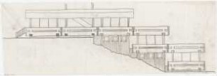 Schneider - Esleben, Paul; Erkrath - Hochdahl, Sedentaler Str. 110; Hochdahlhaus - Entwurf: Hochdahlhaus (Ansicht von Norden); Variante Brüstung und Fenster