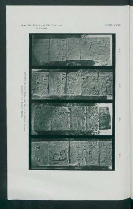 Tafel XXVI.: Der Bau der zwei Pfeiler mit den verwechselten Steinen. : Aufnahme von Teobert Maler.