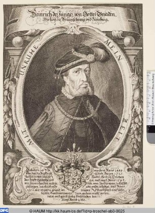 Heinrich der Junge von Gottes Gnaden Herzog von Braunschweig und Lüneburg