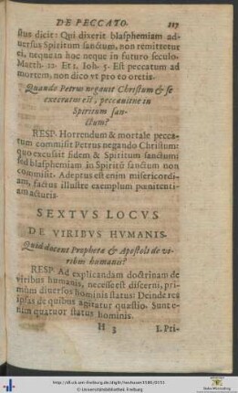 Sextus – Decimus Locus