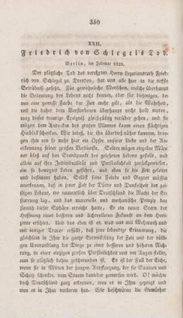 350-364 Friedrich von Schlegel's Tod