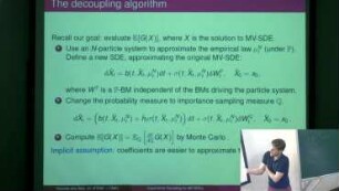 Large Deviations for McKean Vlasov Equations and Importance Sampling