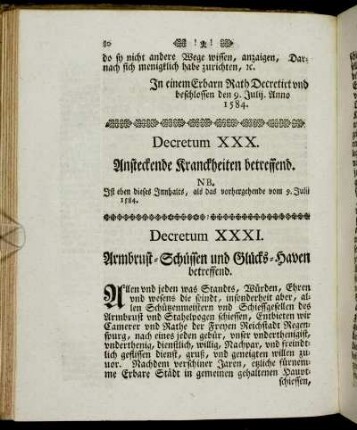 Decretum XXXI. - Decretum XL.
