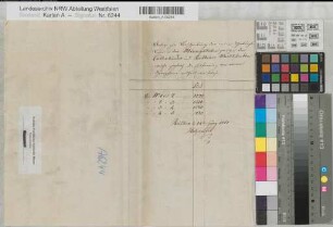 Rüthen (Rüthen) - Kallenhardt (Rüthen) Beschreibung der neuen Grenze in den Mönningkörben 1817 Heft Holzapfel KSA (138)