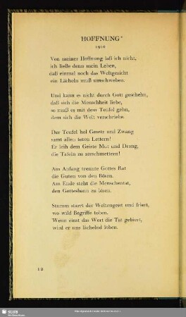 Hoffnung