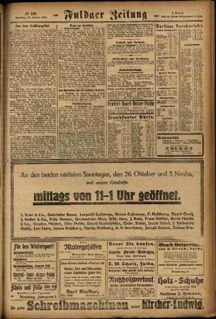Zweite Ausgabe vom Samstag, den 25. Oktober 1924.