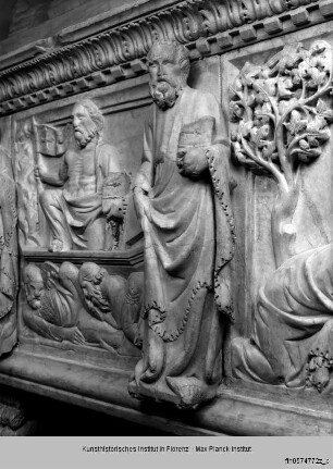 Grabmal des Patriarchen Gastone della Torre : Reliefs der Schauseite