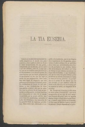La tía Eusebia.