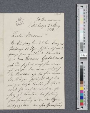 Brief an Joachim Friedrich Martens