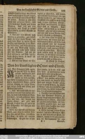 Von der Leutseligkeit Gottes und Christi.