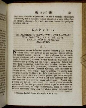 Caput IV. De Alimentis Infantum, Qui Lactari Non Possunt, Ut Et De Adultiorum Parum Infantum Alimentis.