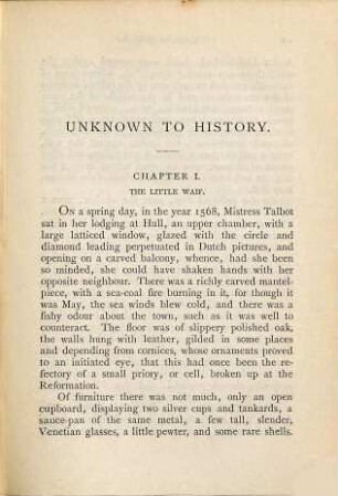 Unknown to history : a story of the captivity of Mary of Scotland ; in 2 vol., 1
