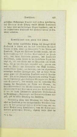 Teutschland von 1801 bis 1806