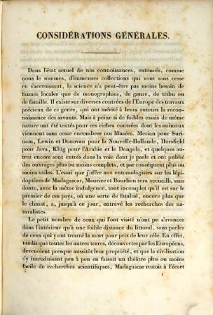Faune entomologique de Madagascar, Bourbon et Maurice. Lépidoptères