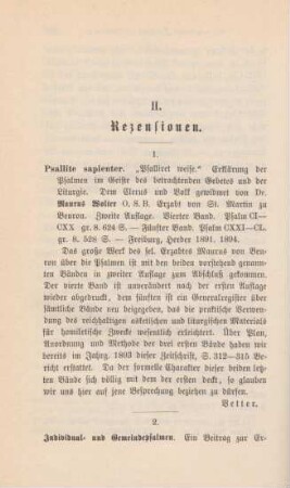 286 [Rezension] Wolter, Maurus, Psallite sapienter