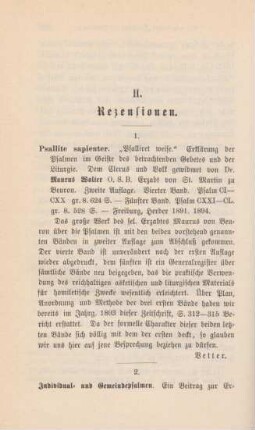 286 [Rezension] Wolter, Maurus, Psallite sapienter
