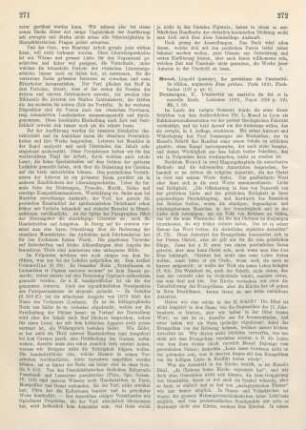 272-274 [Rezension] Monod, Léopold, Le problème de l'autorité