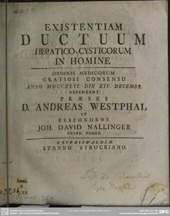 Existentiam Ductuum Hepatico-Cysticorum In Homine