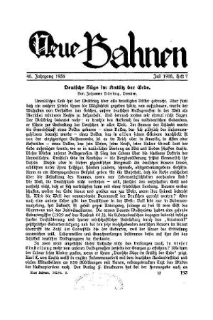 Deutsche Züge im Antlitz der Erde