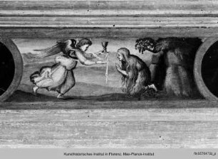Altarretabel mit Pietà und Heiligen : Predellen mit Heiligenszenen
