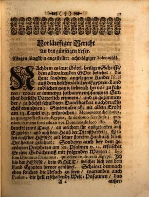 Höchst-schuldig vollbrachtes Jubl- und Danck-Fest, Oder Jüngsthin herzlich angestellte acht-tägige Solennität In dem Hochlöbl. Gotts-Hauß, und Pfarr-Kirchen deß Kayserl. Freyen Reichs-Closters zu St. Ulrich, und Afra In Augspurg : Wegen deß Anno 1012. daselbst anfänglich eingeführten, seithero aber durch würcklich verflossne 700. Jahr von der Güte Gottes mild-vätterlich erhaltenen, beynebens mit mancherley Benedeyung gesegneten heiligen Bededictiner-Orden. Von selbigen Wol-Ehrwürdigen Patribus danckbarist angefangen den 4. Iulii Anno 1712. Nemblich An der hohen Festivität ihres heiligen Titular-Patronens, und grossen Augspurgischen Bischoffs Udalrici, Nit weniger am achten Tag, nemblich an der gleichfahls hohen Fest-Gedächtnuß ihres glorwürdigen H. Ertz-Vatters Benedicti glücklichist vollendet, Sambt denen, Zeit währender Octav, preiß-würdigist abgestatteten Lob-Reden, und gehaltenen Gotts-Diensten, wahrhafft beschriben, und in Druck verfasset