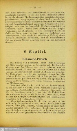 6. Capitel. Schweine-Fleisch
