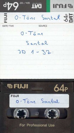Pannke Santal 1994/95. O-Töne Santal
