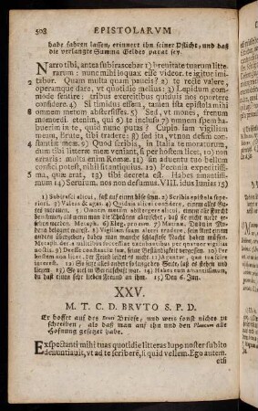 508-516, XXV. M. T. C. D. Bruto S. P. D. - XXIX. Cicero Appio S.