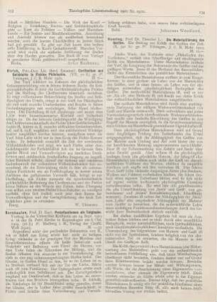 234-235 [Rezension] Haering, Theodor L., Die Materialisierung des Geistes