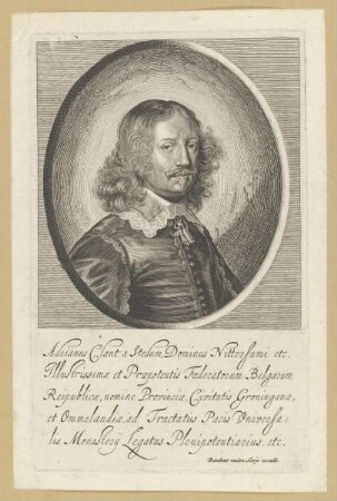 Bildnis des Adrianus Clant a Stedum