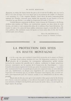 La protection des sites en Haute Montagne