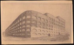 Fabrik Sigmund Goeritz AG, Chemnitz: Perspektivische Ansicht (von Inv.Nr. 3113)