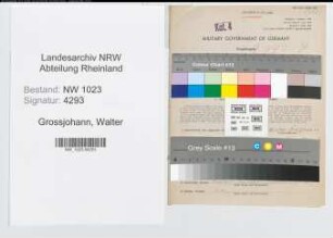 Entnazifizierung Walter Grossjohann , geb. 24.12.1913 (Bauingenieur)