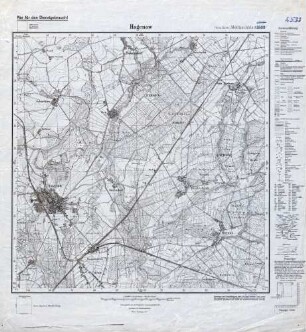 2533 (alte Nr.: 1129) Hagenow, Meßtischblatt (4 cm - Karte)