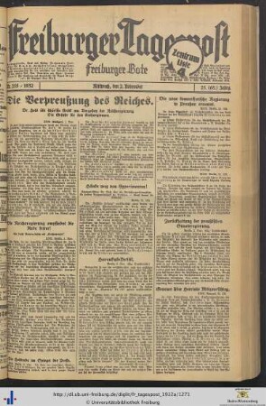 Nr. 255-279 (November 1932)