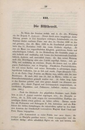 III. Die Blüthezeit.