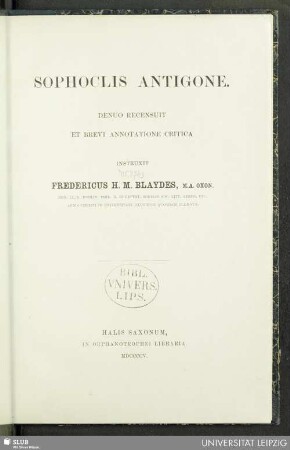 Sophoclis Antigone