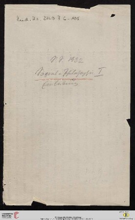 Nachlass Heinrich Rickert: Sozialphilosophie (Grundzüge der Ethik und Erotik) [Titel wie Vorlesungsverzeichnis Univ. Heidelberg SS 1932] (Manuskripttitel)