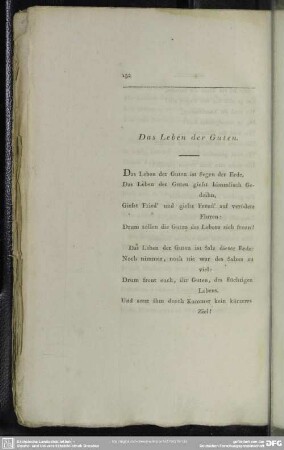 Das Leben der Guten